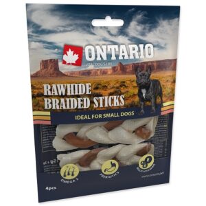 ONTARIO SNACK BEEF BRAIDED STICKS MIX 4PC