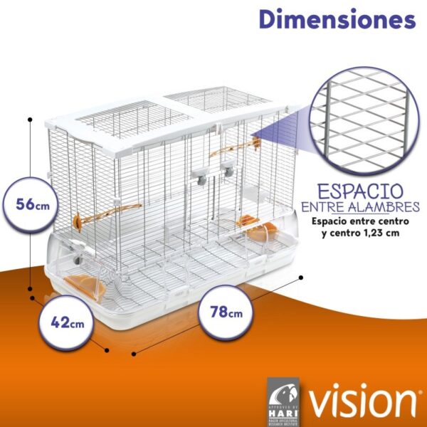GAIOLA VISION MODELO L01 75X38X54,5cm - Image 3