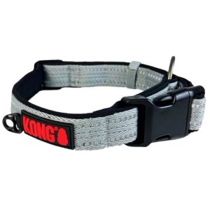 KONG COLEIRA NYLON COLLARS L CINZA