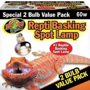 ZOOMED REPTI BASKING SPOT LAMP 60W VALUE PACK 2 UNITS